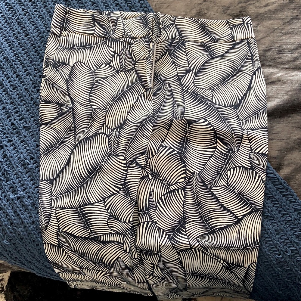 Palm leaf patterned pants - Ann Taylor Factory
